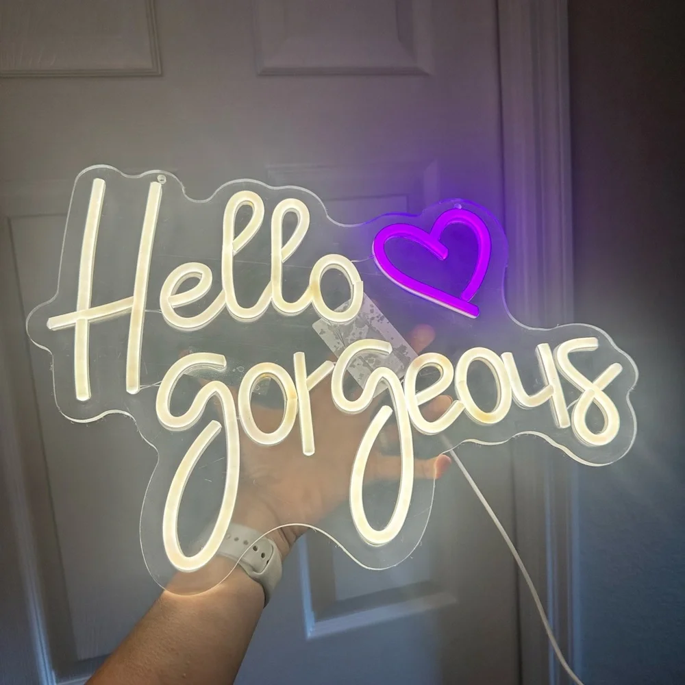Hello Gorgeous Neon Sign - Picture 1 of 6